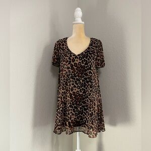 Show Me Your Mumu Kylie mini dress in an animal/leopard print
